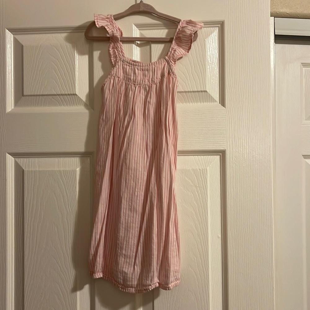 Pinstripe pink dress